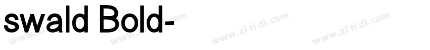 swald Bold字体转换